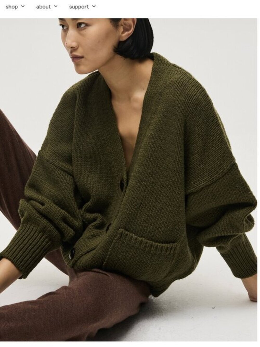 babaa cardigan no17 alga